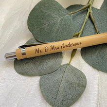 Load image into Gallery viewer, Personalised Engraved Wooden Pens