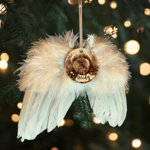 Angel Wings Memorial Photo Christmas Decoration