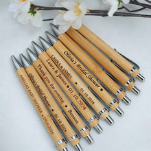 Load image into Gallery viewer, Personalised Engraved Wooden Pens