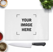 Load image into Gallery viewer, A4 Personalised Glass chopping Board
