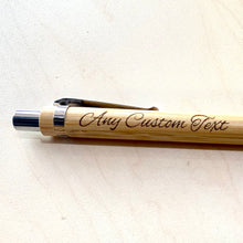 Load image into Gallery viewer, Personalised Engraved Wooden Pens