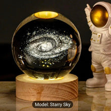 Load image into Gallery viewer, 3D Crystal Ball - Space theme