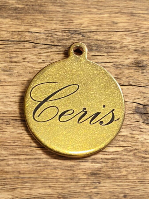 Engraved Pendants - Gold Colour