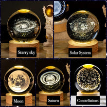 Load image into Gallery viewer, 3D Crystal Ball - Space theme