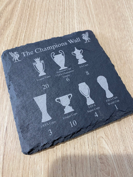 Liverpool Engraved slate Coaster