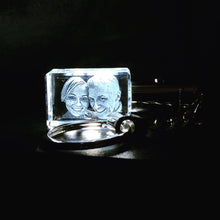 Load image into Gallery viewer, Light Up Crystal Keyring