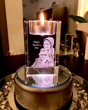 Load image into Gallery viewer, Medium Crystal Candle Holder